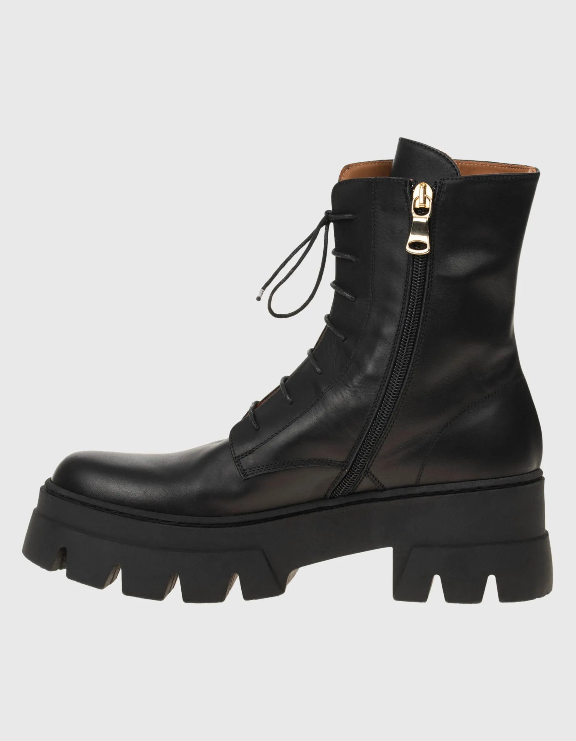 Leder-Combat Boots
