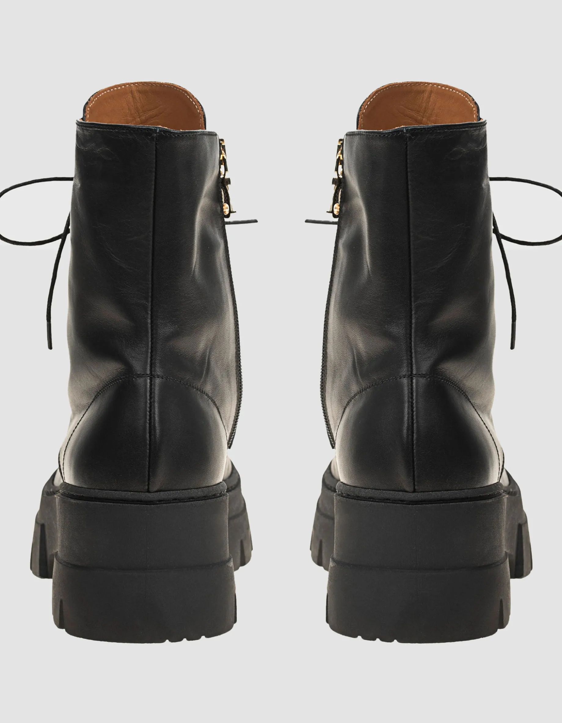 Leder-Combat Boots