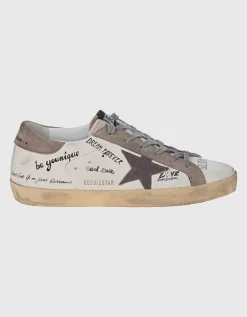 Leder-Sneaker mit Wordings
