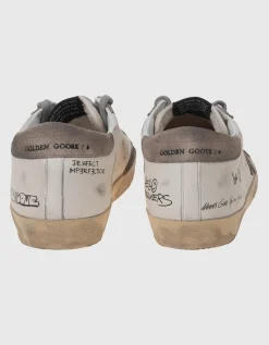 Leder-Sneaker mit Wordings