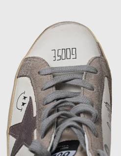 Leder-Sneaker mit Wordings
