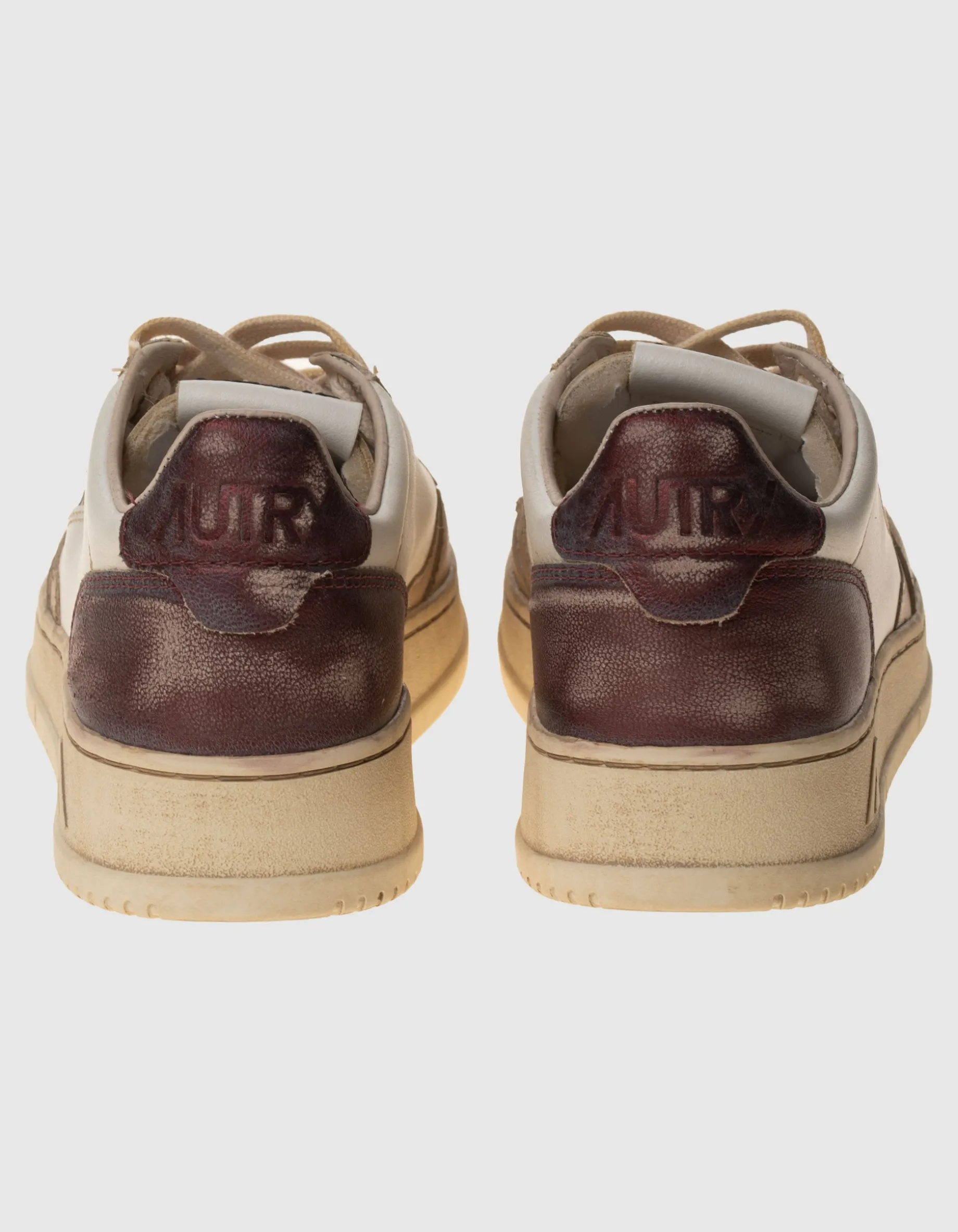 Leder-Sneaker Super Vintage mit Glanz-Finish