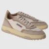 Leder-Sneaker Wildpace mit Netz-Details