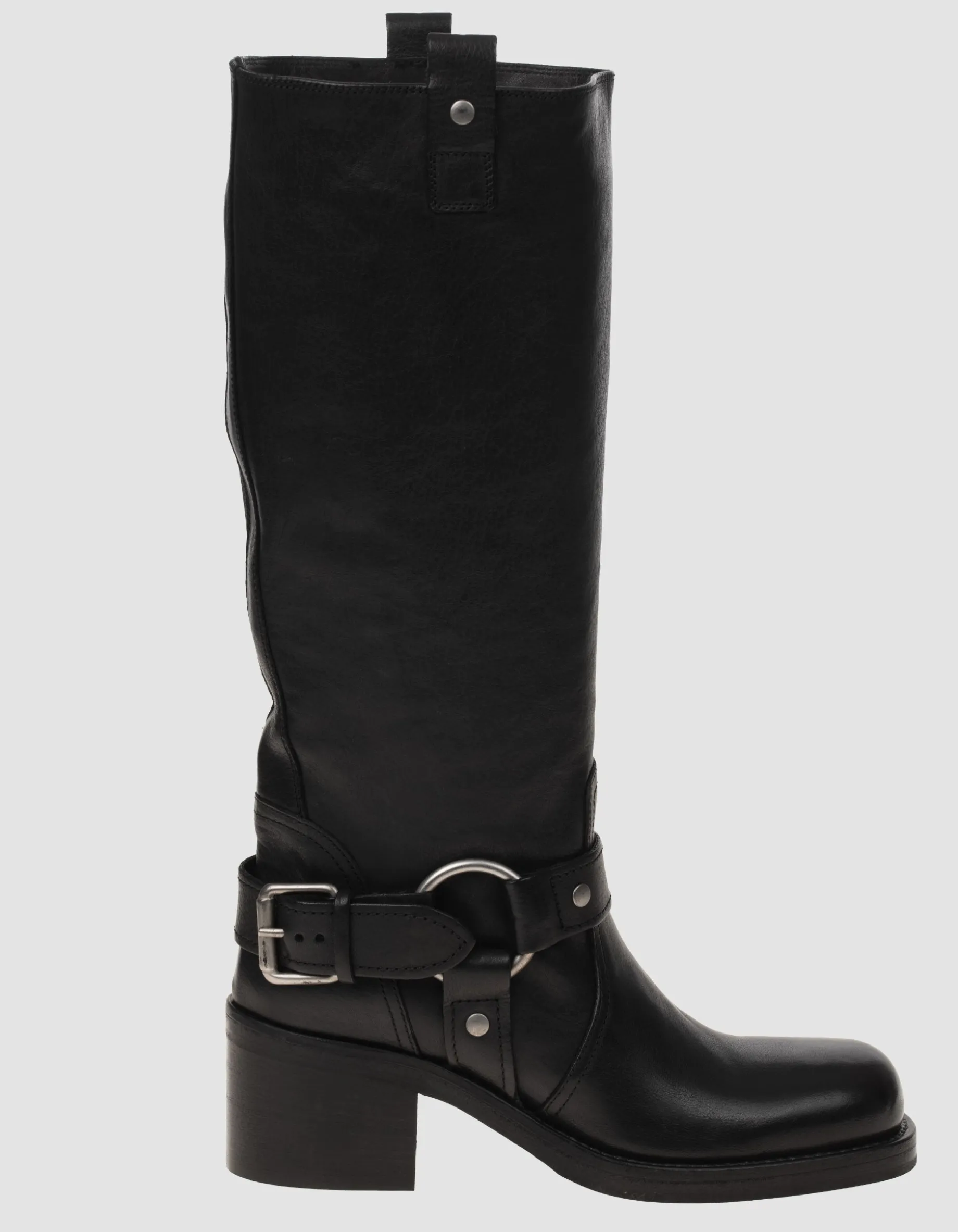 Leder-Stiefel im Biker-Stil
