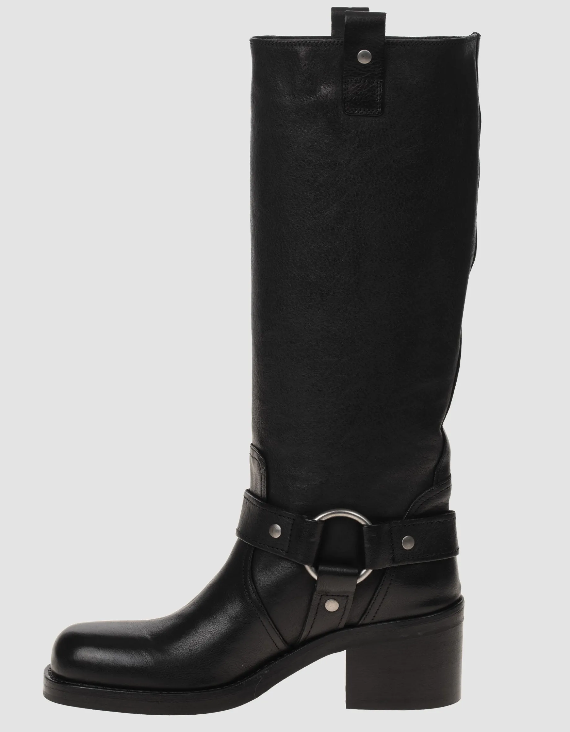 Leder-Stiefel im Biker-Stil