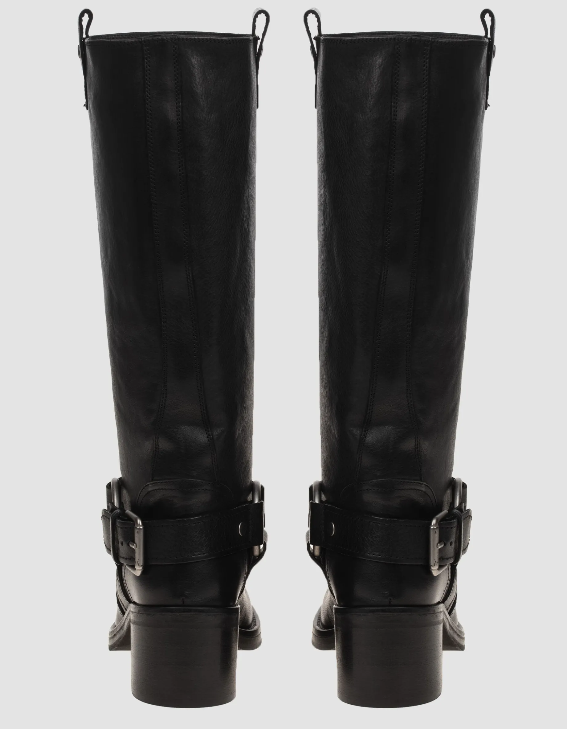Leder-Stiefel im Biker-Stil