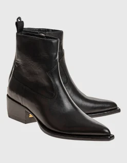 Leder-Stiefeletten