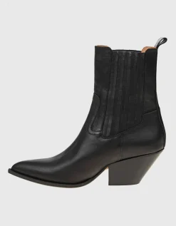 Leder-Stiefeletten