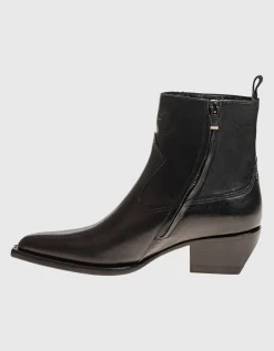 Leder-Stiefeletten