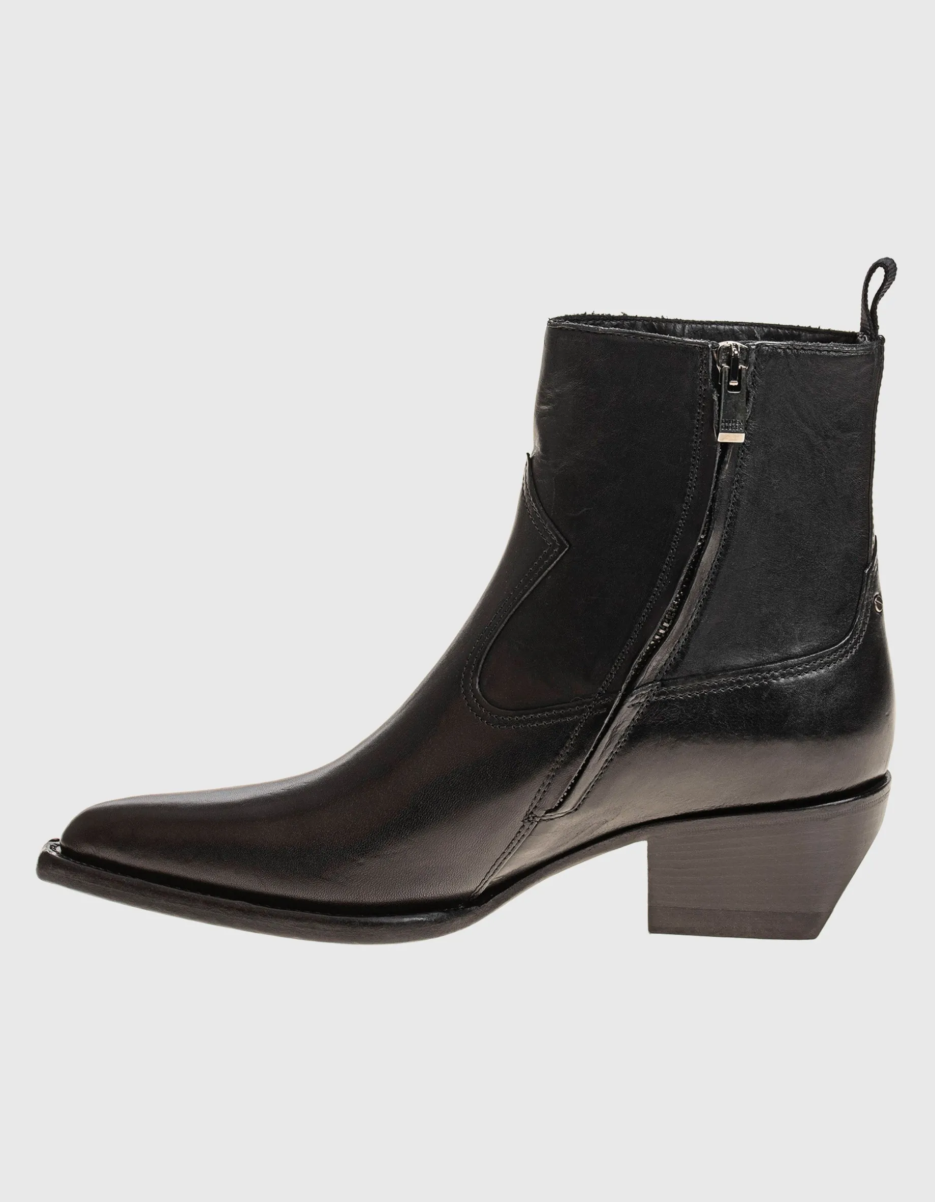 Leder-Stiefeletten
