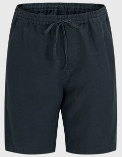 Leinen Bermuda-Shorts mit elastischem Bund