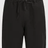 Leinen Bermuda-Shorts mit elastischem Bund