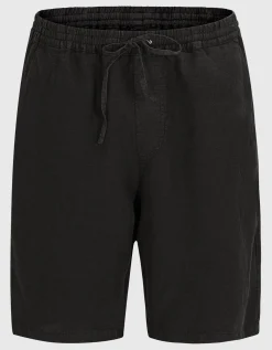 Leinen Bermuda-Shorts mit elastischem Bund