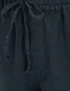 Leinen Bermuda-Shorts mit elastischem Bund