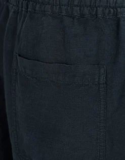 Leinen Bermuda-Shorts mit elastischem Bund