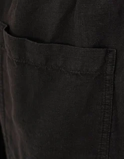 Leinen Bermuda-Shorts mit elastischem Bund