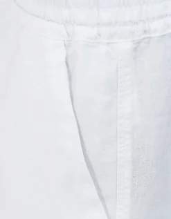 Leinen Bermuda-Shorts mit elastischem Bund