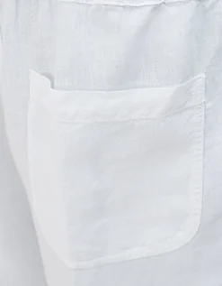 Leinen Bermuda-Shorts mit elastischem Bund