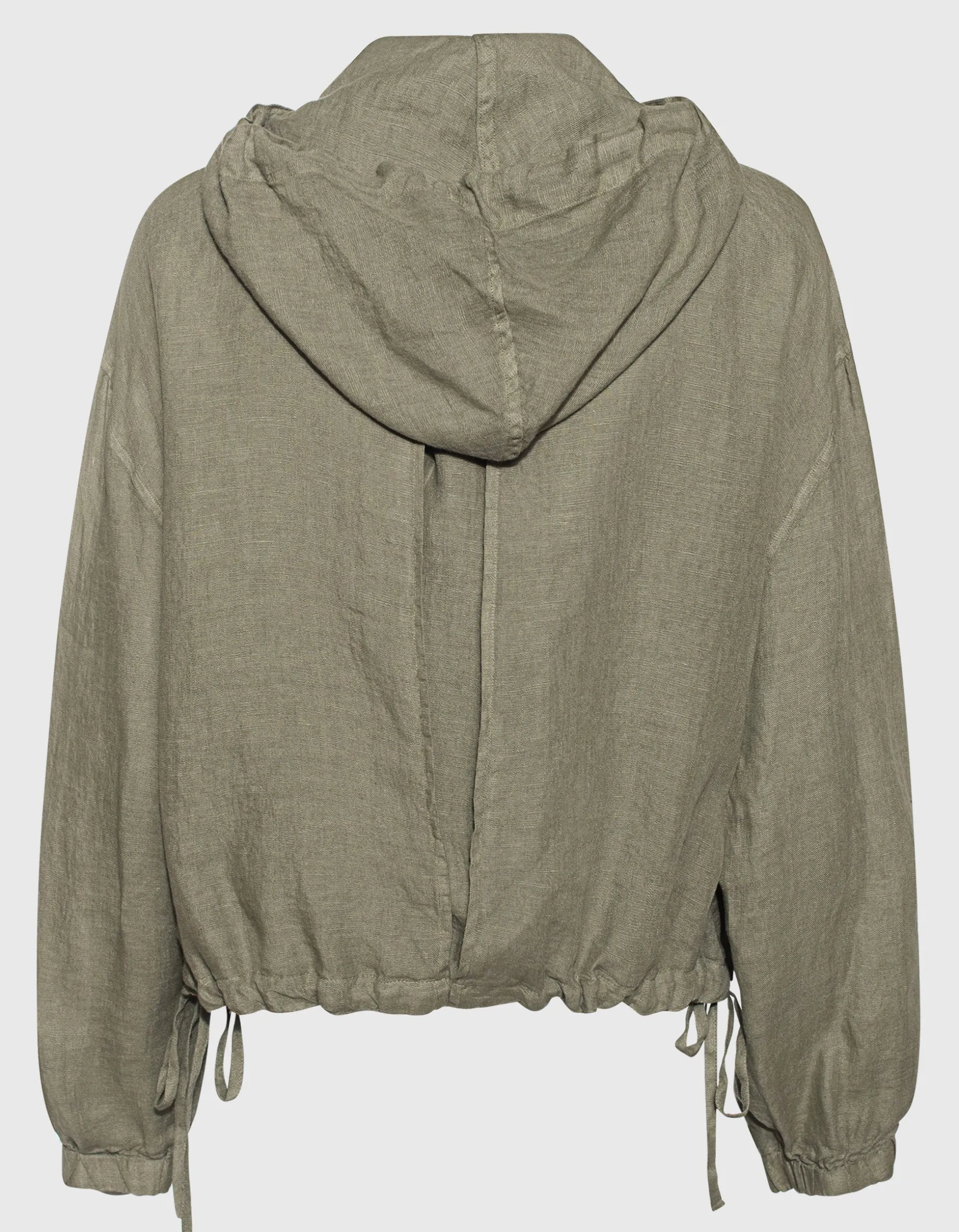 Leinen Jacke mit Kapuze