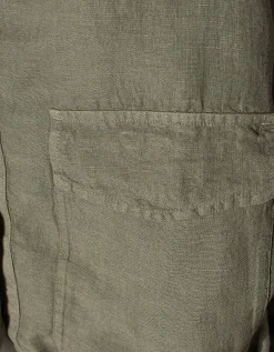 Leinen Jacke mit Kapuze