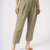 Leinen Paperbag-Hose