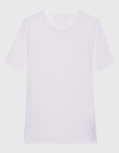 Leinen T-Shirt mit Rundhalsausschnitt