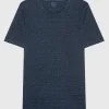 Leinen T-Shirt mit Rundhalsausschnitt