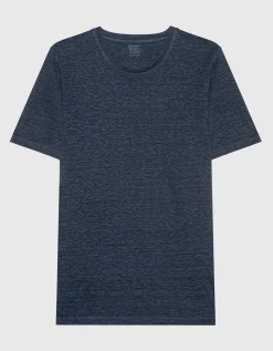 Leinen T-Shirt mit Rundhalsausschnitt