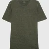 Leinen T-Shirt mit Rundhalsausschnitt