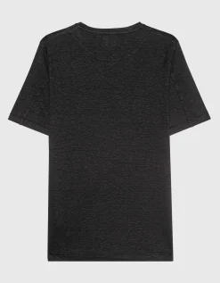 Leinen T-Shirt mit Rundhalsausschnitt