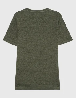 Leinen T-Shirt mit Rundhalsausschnitt