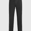 Leinen-Hose mit Eingrifftaschen