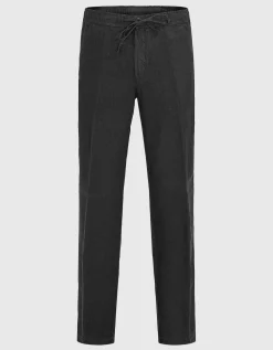 Leinen-Hose mit Eingrifftaschen