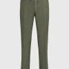 Leinen-Hose mit Eingrifftaschen