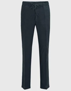 Leinen-Hose mit Eingrifftaschen