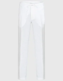 Leinen-Hose mit Eingrifftaschen