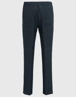 Leinen-Hose mit Eingrifftaschen