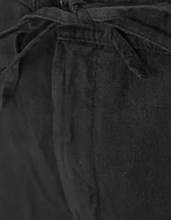 Leinen-Hose mit Eingrifftaschen