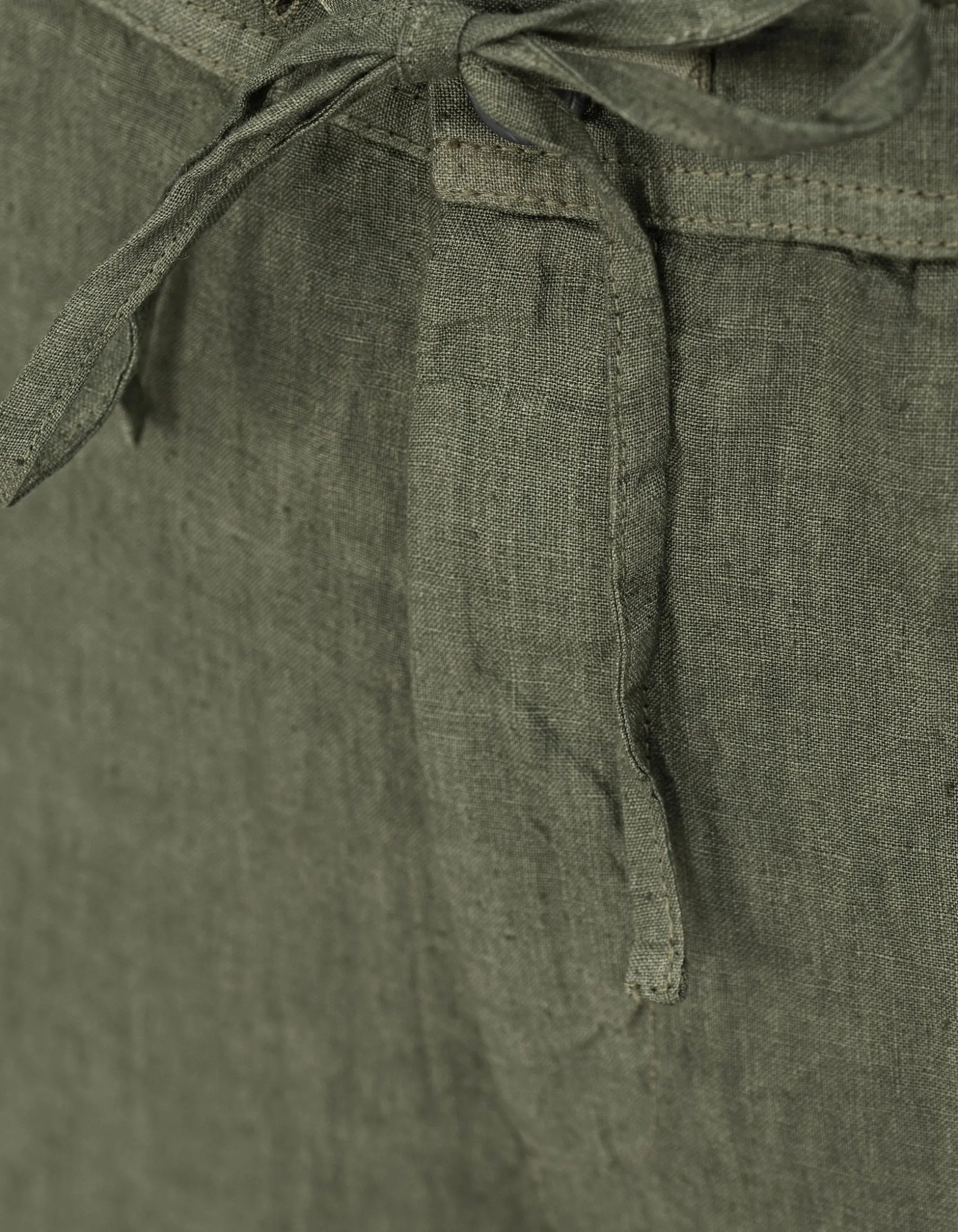Leinen-Hose mit Eingrifftaschen