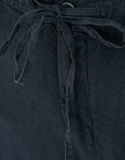 Leinen-Hose mit Eingrifftaschen