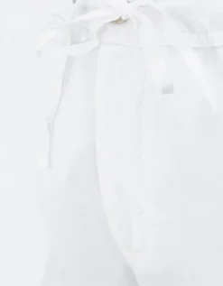 Leinen-Hose mit Eingrifftaschen