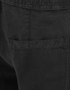 Leinen-Hose mit Eingrifftaschen
