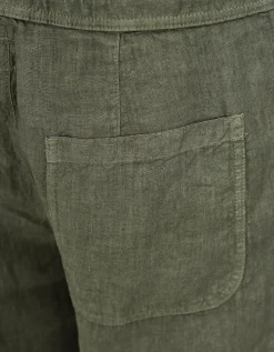Leinen-Hose mit Eingrifftaschen