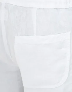 Leinen-Hose mit Eingrifftaschen
