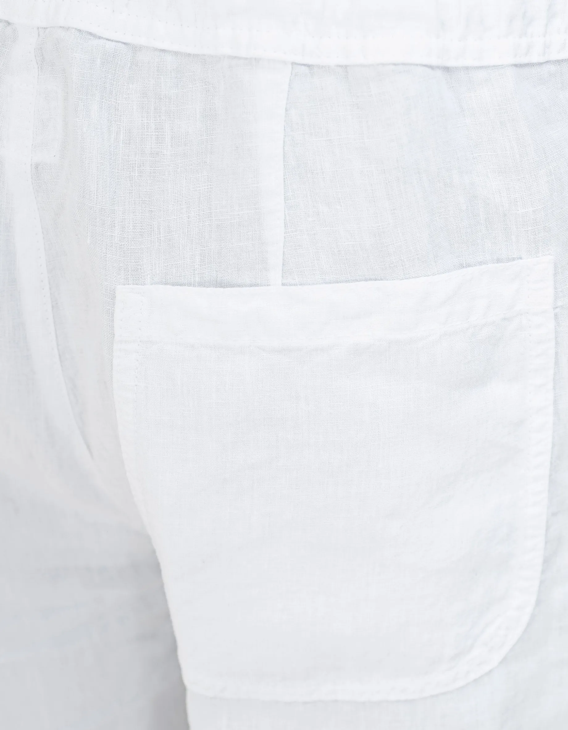 Leinen-Hose mit Eingrifftaschen
