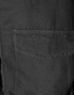Leinen-Jacke mit Kapuze