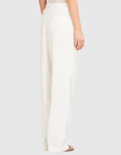Leinen-Mix Bundfaltenhose Samdra