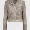 Leinen-Mix Cardigan