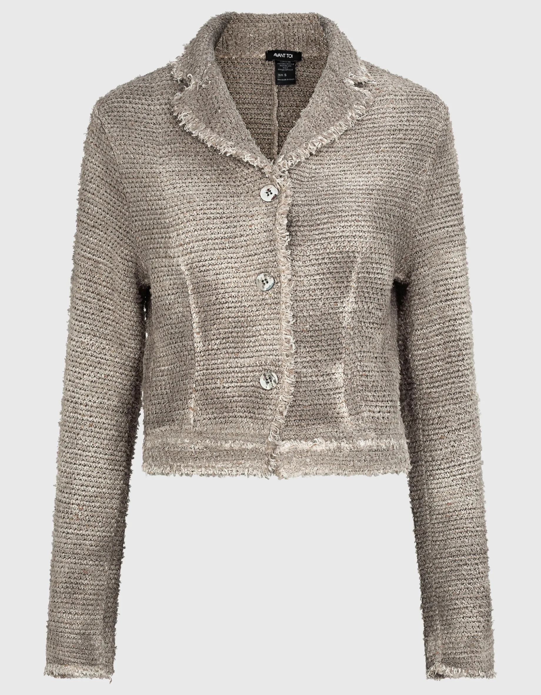 Leinen-Mix Cardigan