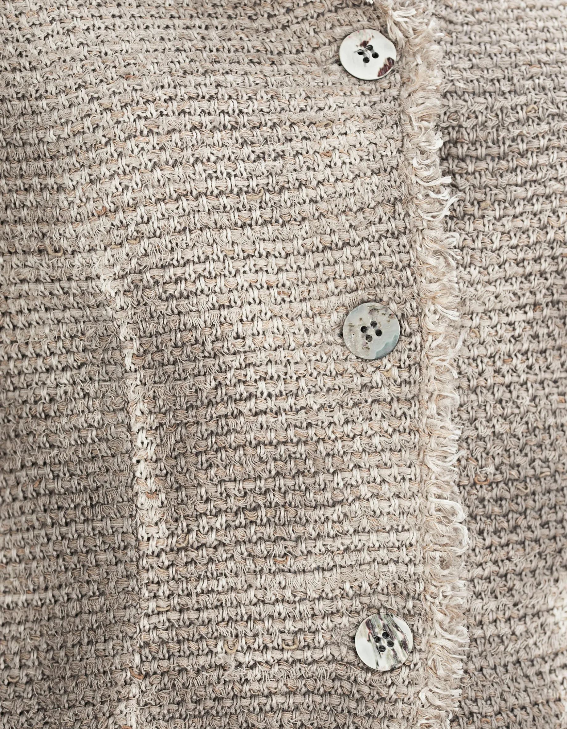 Leinen-Mix Cardigan